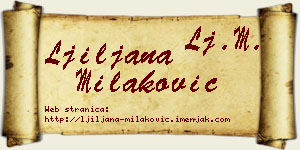 Ljiljana Milaković vizit kartica